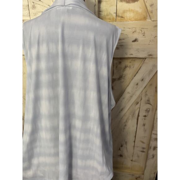 Calvin Klein Women's Abstract‎ Print Sleeveless Top Size 3XL V-Neck Pleated New - Picture 8 of 10